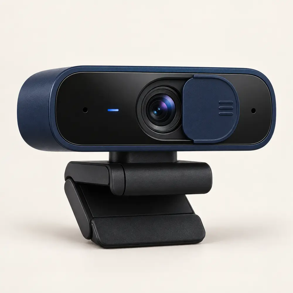 2K Webcam with Privacy Cover